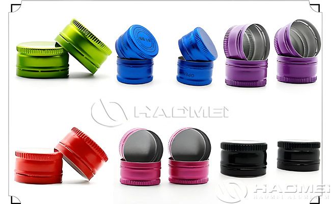 aluminium ROPP short caps