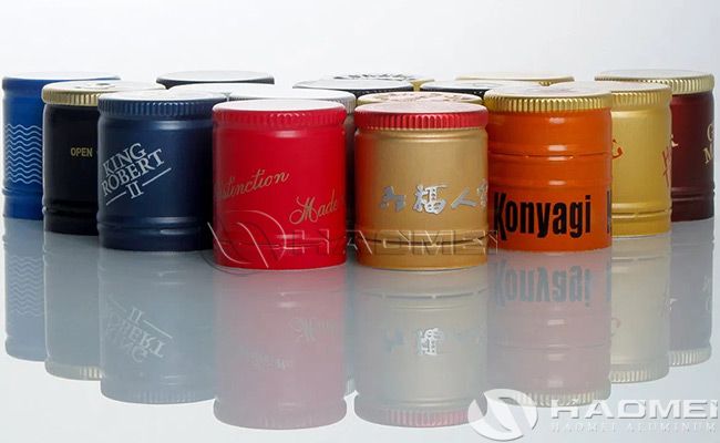 metal wine bottles screw caps