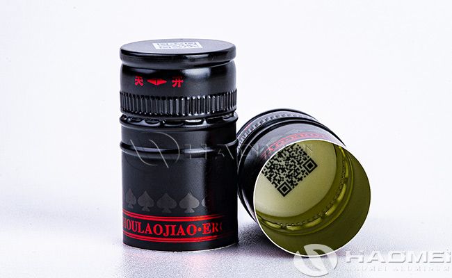 bottle cap with QR code printing